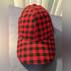 Unisex Red and Black Plaid Hat Lumberjack Cabin outdoors